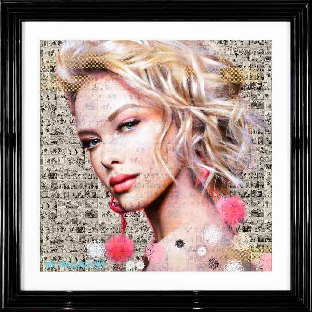 Pink Chic - Original - SOLD by artist Mr Malcontent - Wyecliffe Galleries