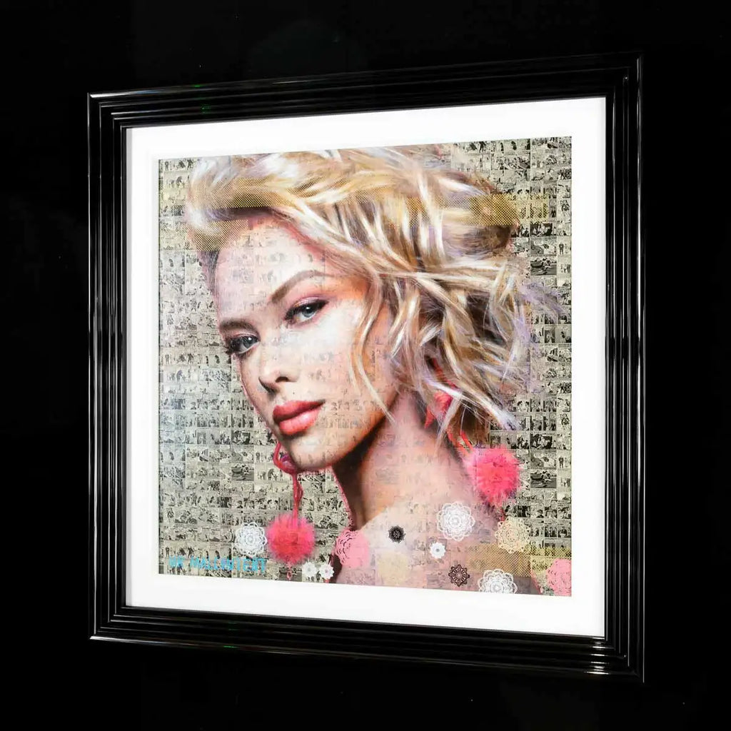 Pink Chic - Original - SOLD by artist Mr Malcontent - Wyecliffe Galleries