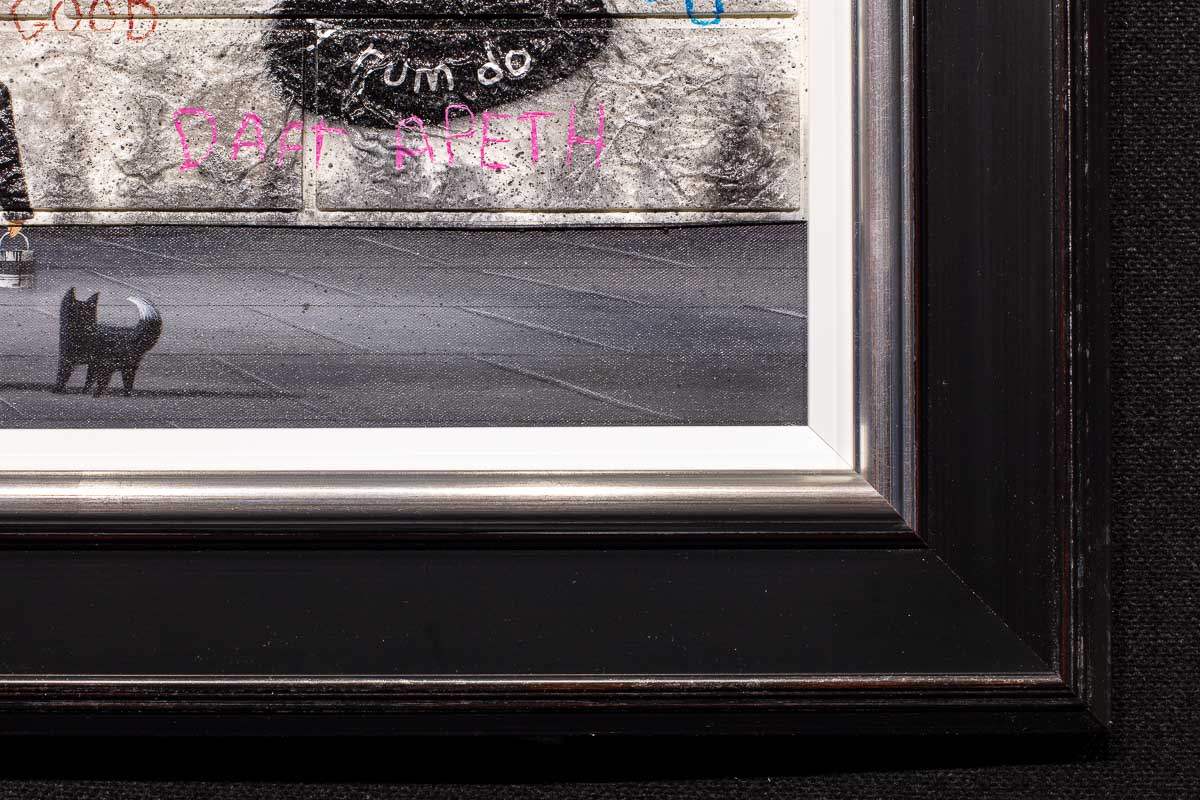 Pink Panda - Original - SOLD by artist Mr Malcontent - Wyecliffe Galleries