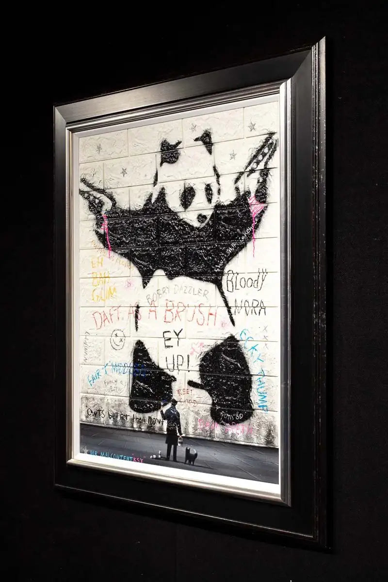 Pink Panda - Original - SOLD by artist Mr Malcontent - Wyecliffe Galleries