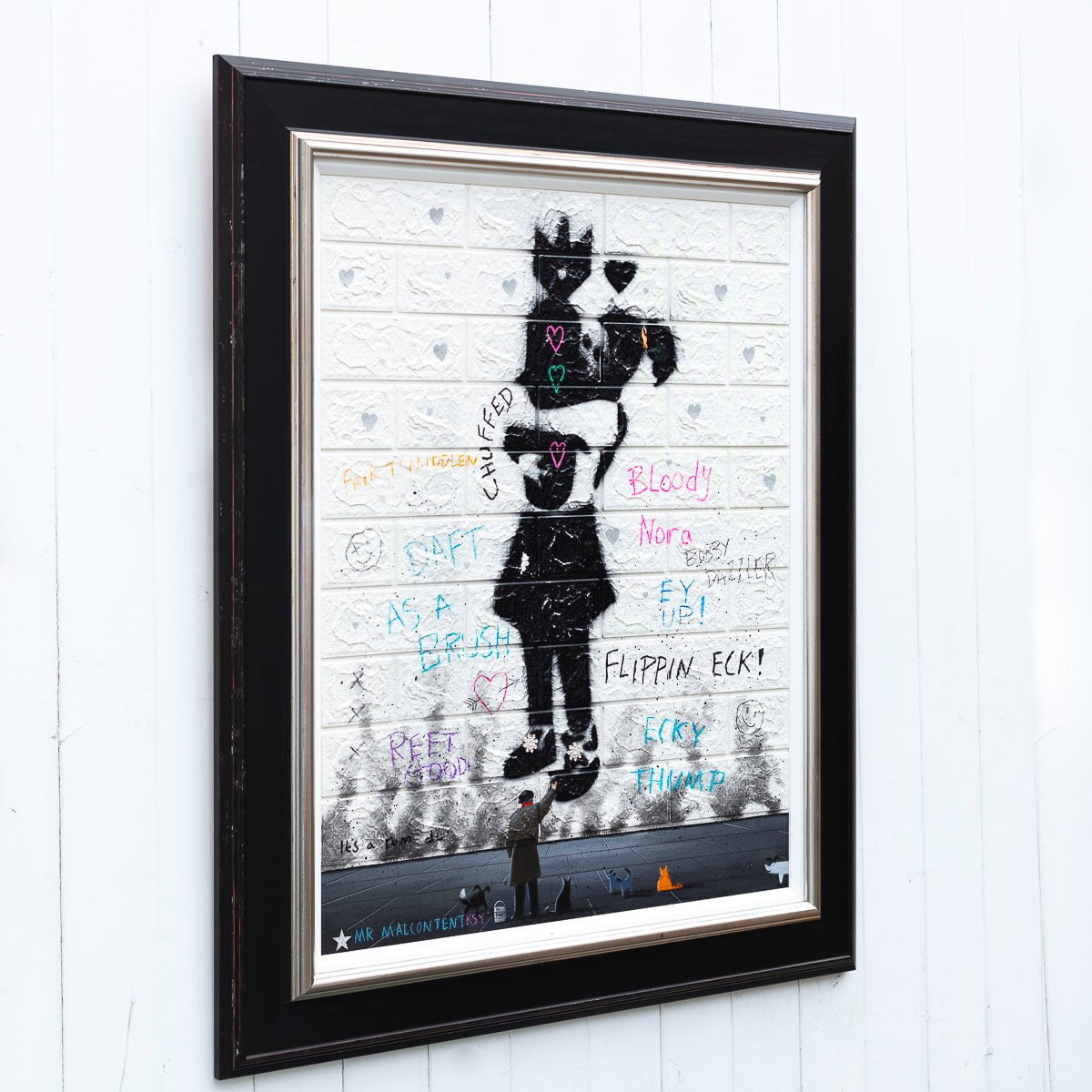 Radiate Love - Original Mr Malcontent Framed