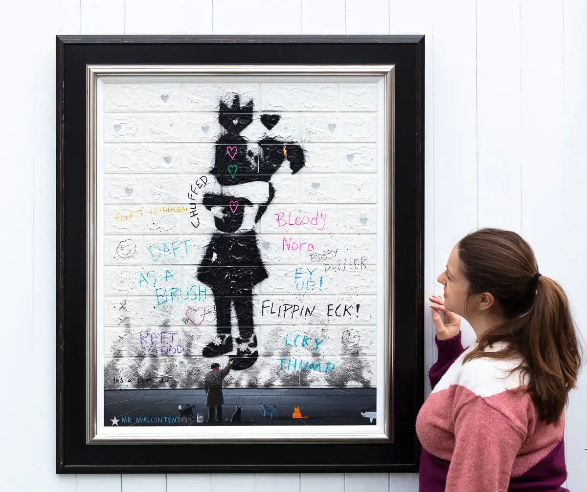 Radiate Love - Original by artist Mr Malcontent - Wyecliffe Galleries