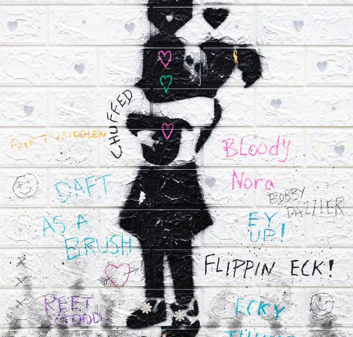 Radiate Love - Original by artist Mr Malcontent - Wyecliffe Galleries