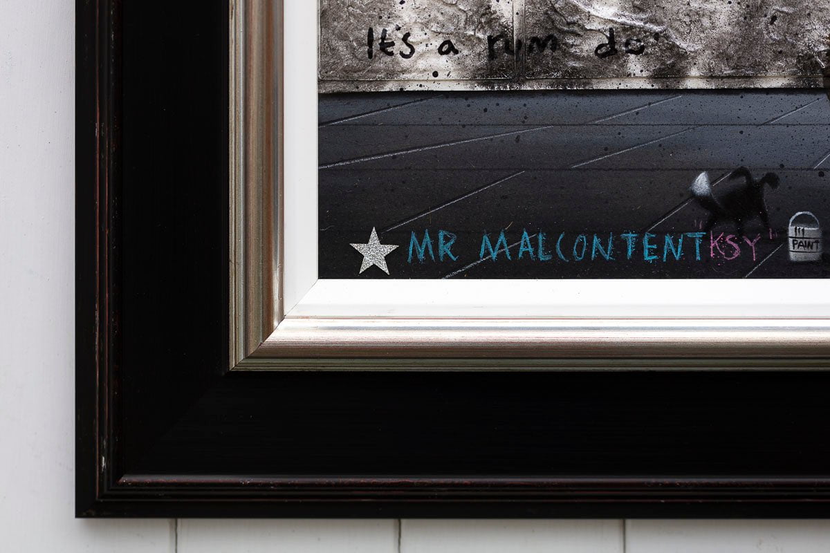 Radiate Love - Original Mr Malcontent Framed