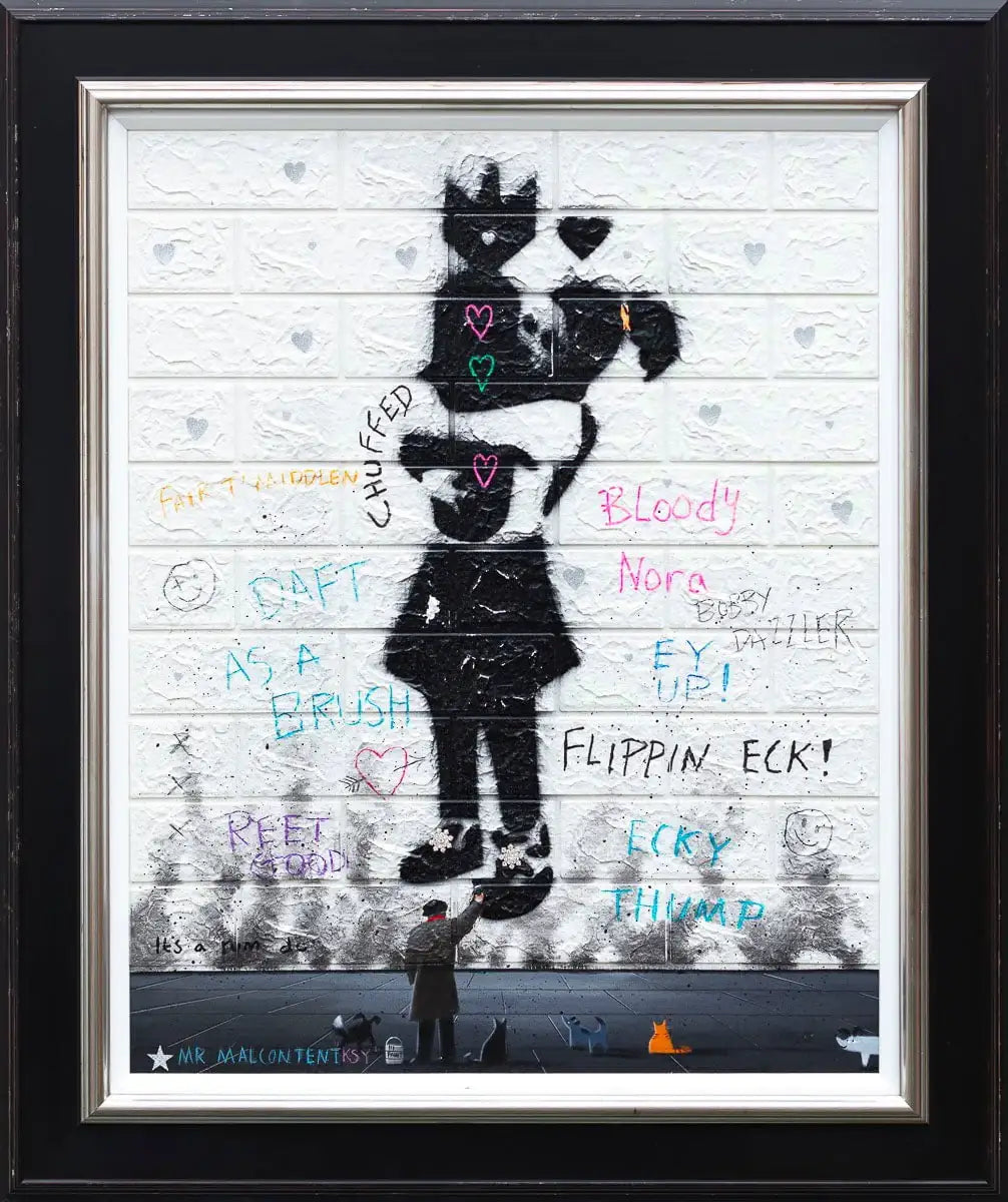 Radiate Love - Original by artist Mr Malcontent - Wyecliffe Galleries