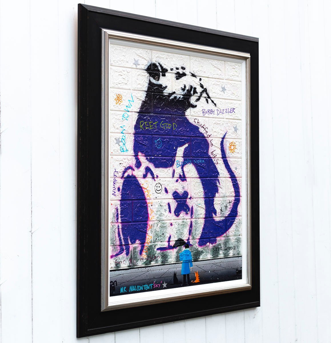 Rat Business - Original Mr Malcontent Framed