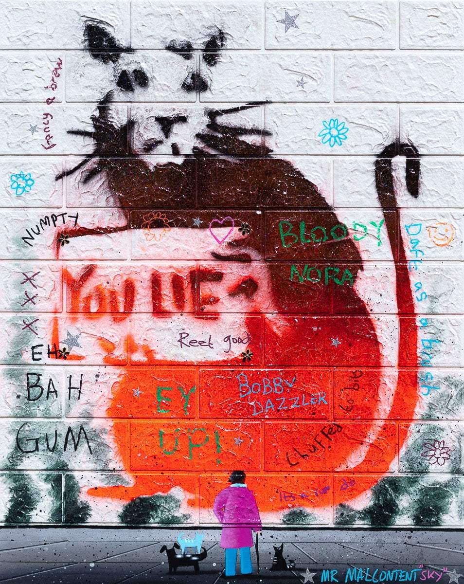 Ratty - Original by artist Mr Malcontent - Wyecliffe Galleries