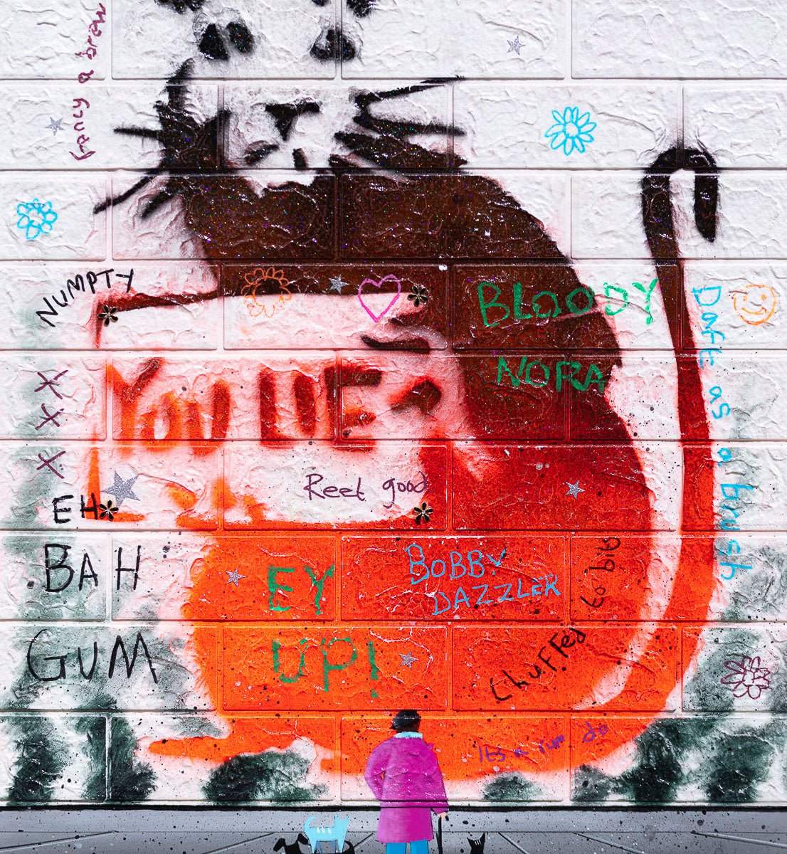 Ratty - Original by artist Mr Malcontent - Wyecliffe Galleries