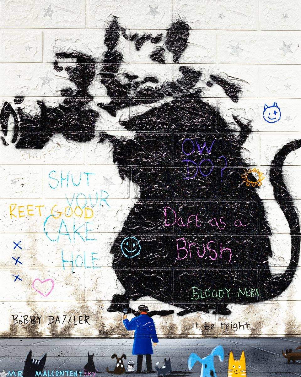 Snap Shot - Original - SOLD by artist Mr Malcontent - Wyecliffe Galleries