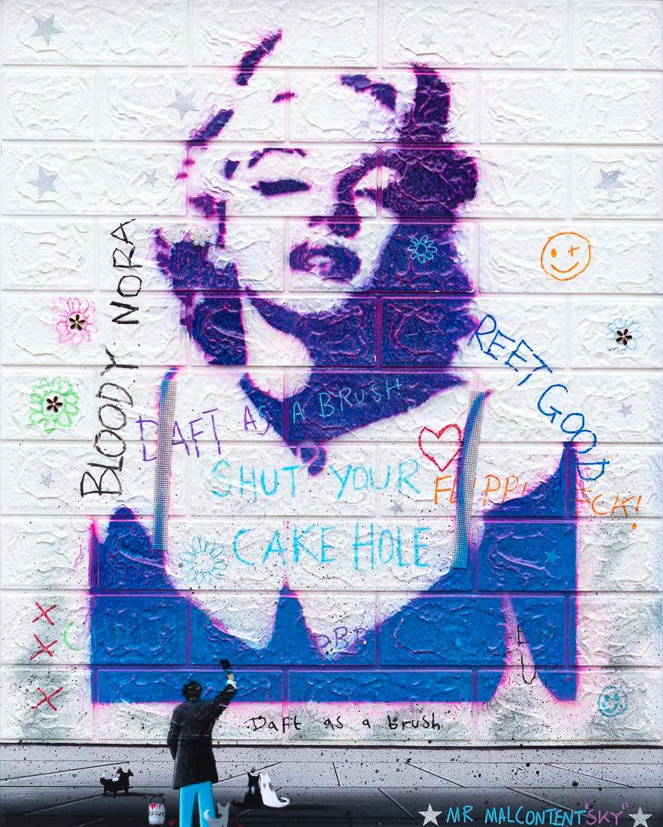 Some Like It Hot - Original by artist Mr Malcontent - Wyecliffe Galleries