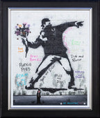 Spread Love Not Hate - Original by artist Mr Malcontent - Wyecliffe Galleries