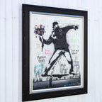 Spread Love Not Hate - Original by artist Mr Malcontent - Wyecliffe Galleries