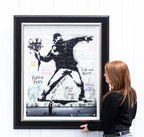 Spread Love Not Hate - Original by artist Mr Malcontent - Wyecliffe Galleries