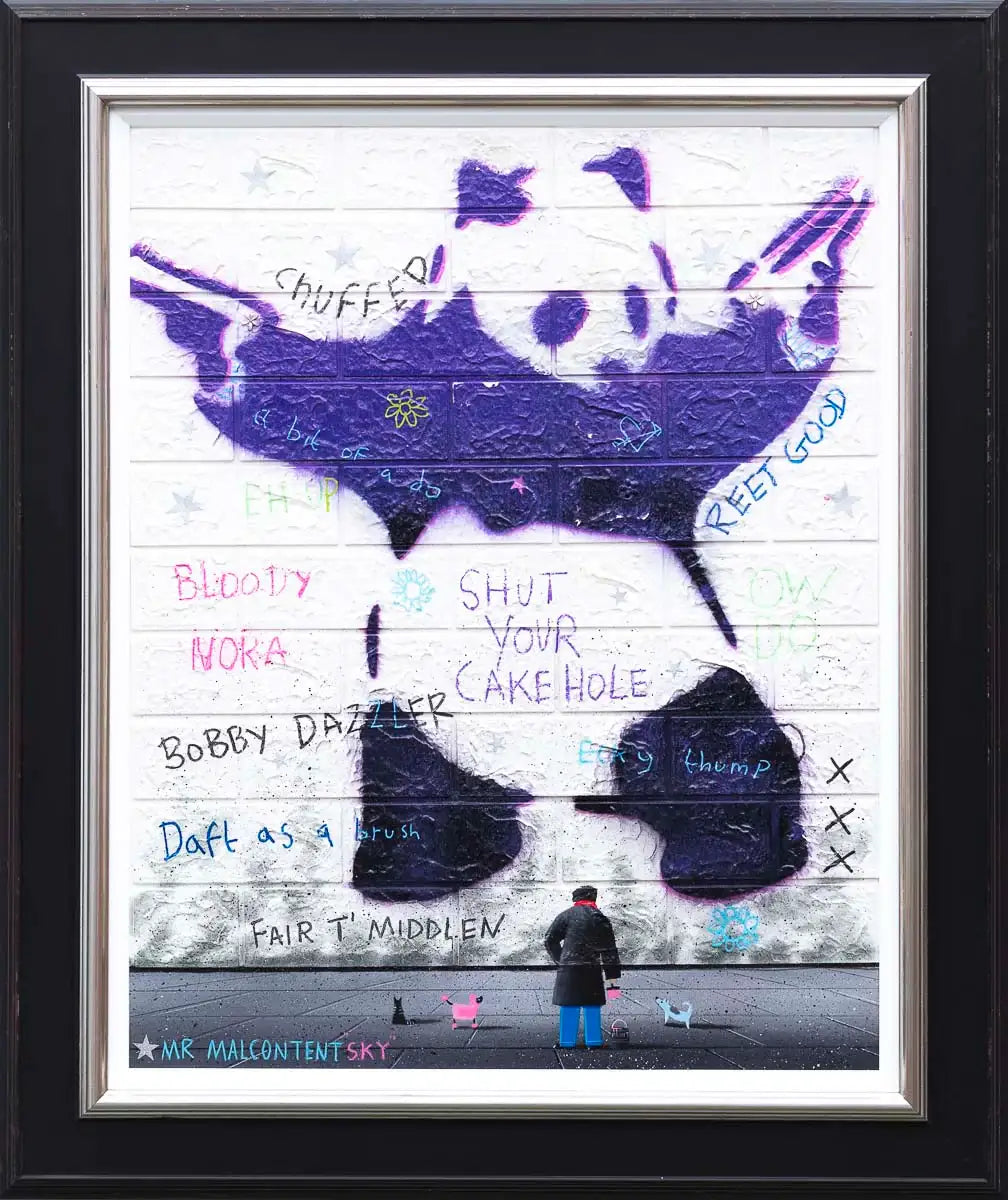 Stick 'Em Up - Original by artist Mr Malcontent - Wyecliffe Galleries