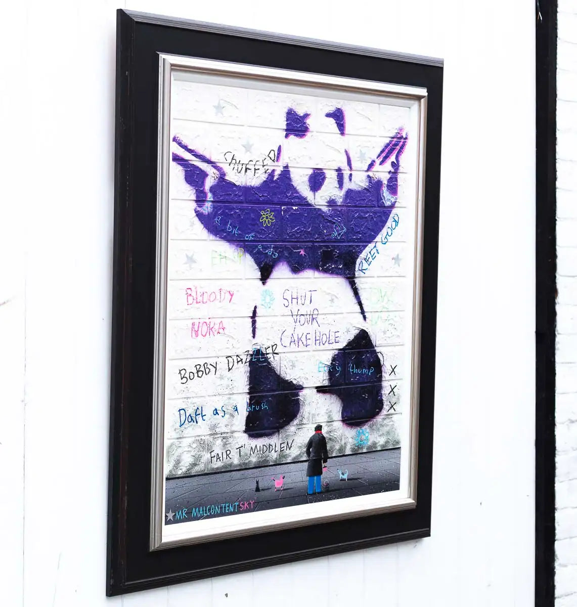 Stick 'Em Up - Original by artist Mr Malcontent - Wyecliffe Galleries