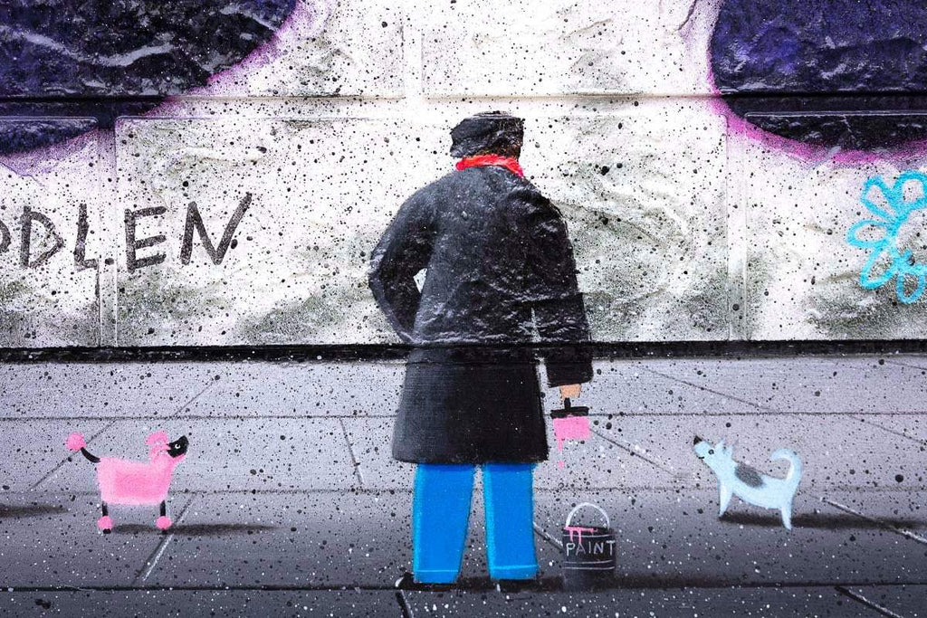 Stick 'Em Up - Original by artist Mr Malcontent - Wyecliffe Galleries