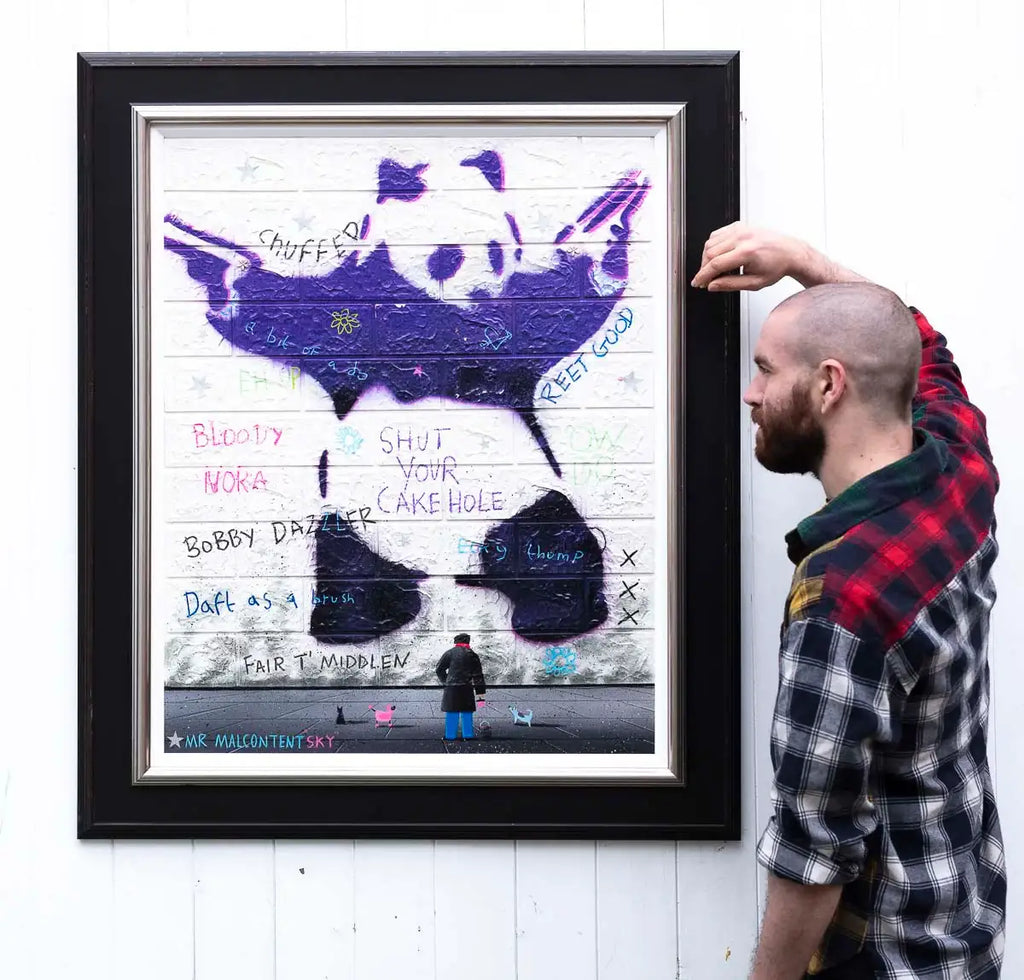 Stick 'Em Up - Original by artist Mr Malcontent - Wyecliffe Galleries