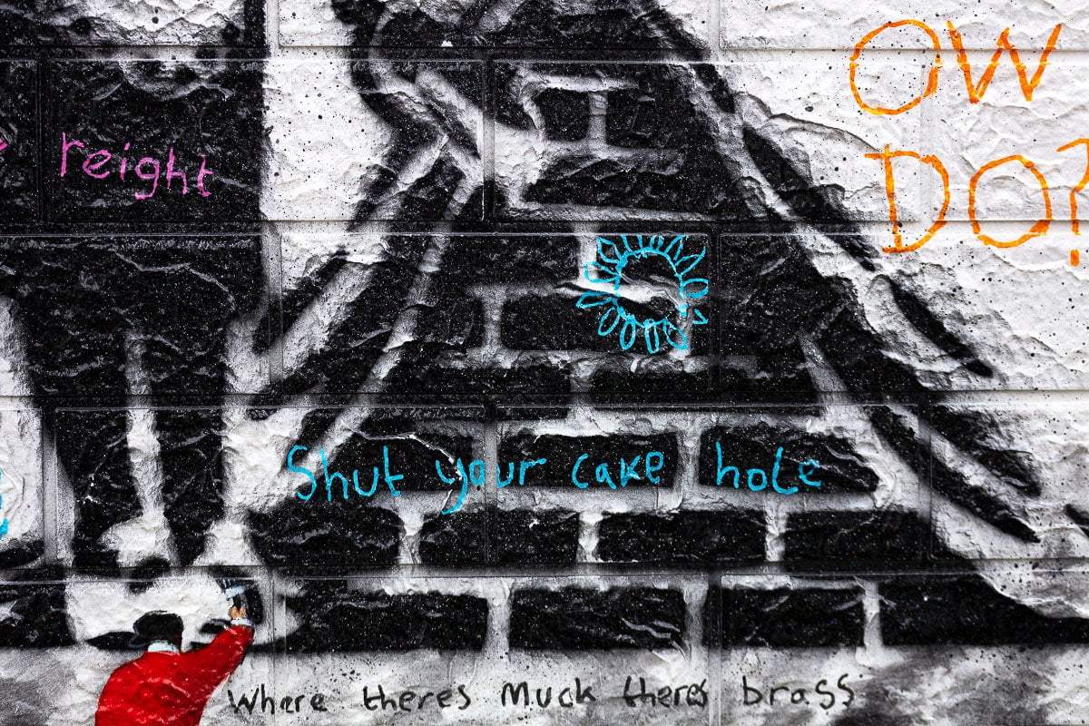 Sweep It Under The Carpet - Original by artist Mr Malcontent - Wyecliffe Galleries