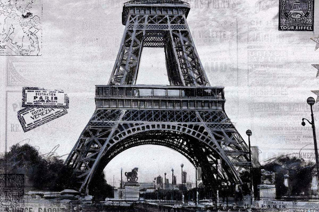 The Little Parisian - Original - SOLD by artist Mr Malcontent - Wyecliffe Galleries