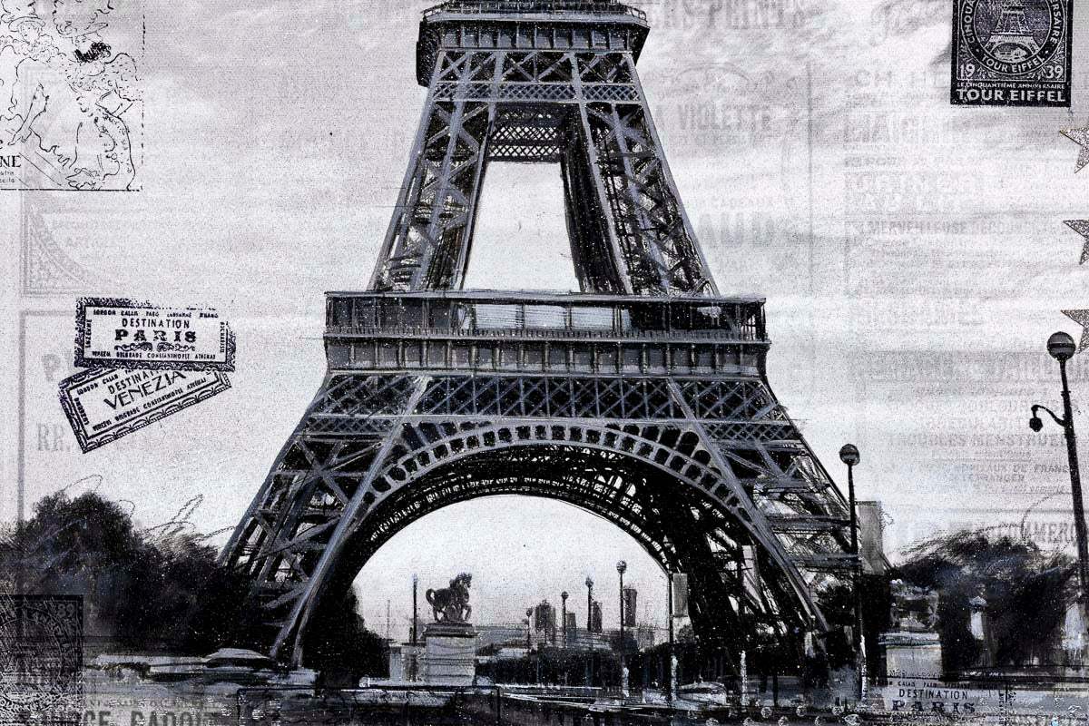 The Little Parisian - Original - SOLD by artist Mr Malcontent - Wyecliffe Galleries