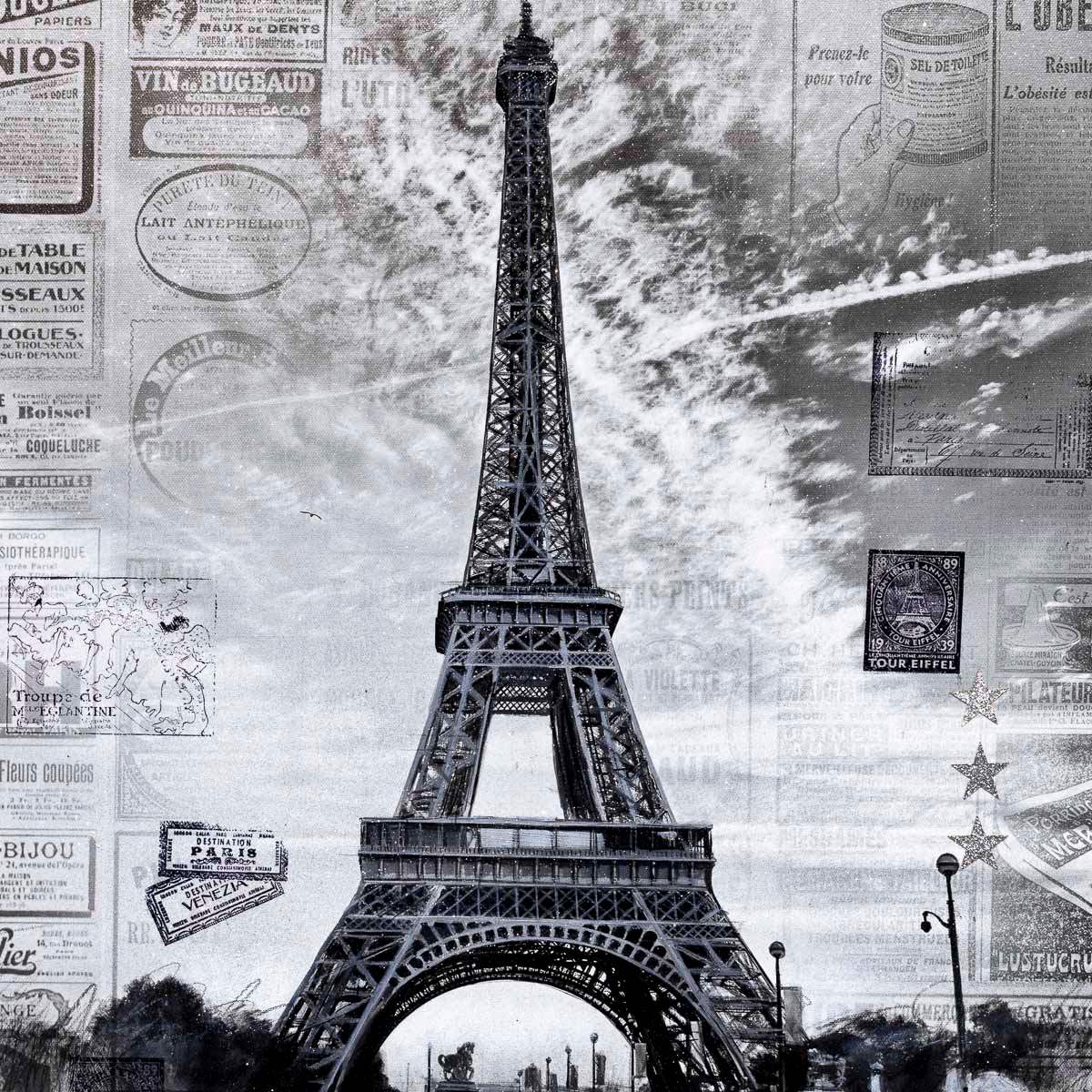 The Little Parisian - Original - SOLD by artist Mr Malcontent - Wyecliffe Galleries