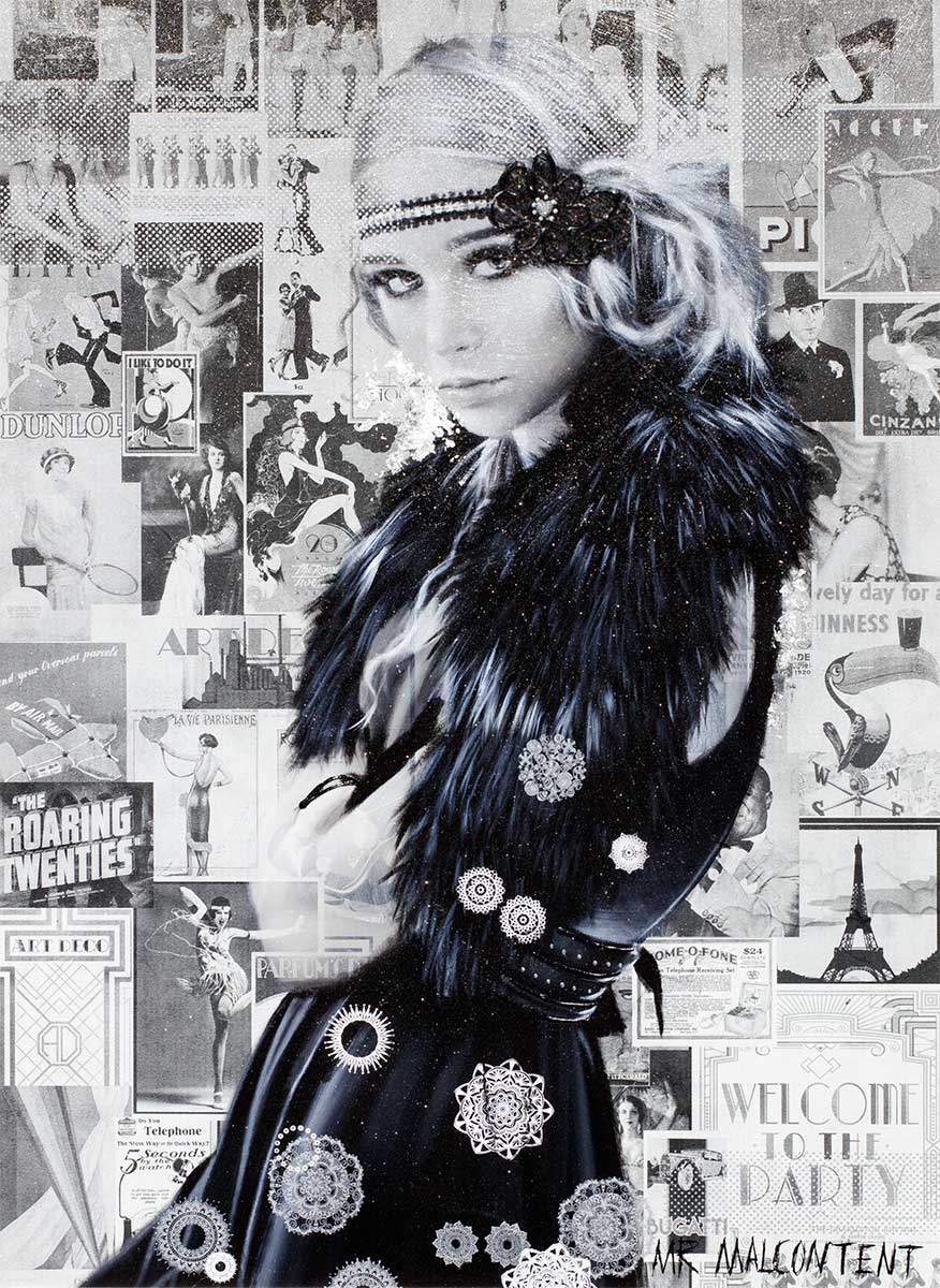 The Roaring Twenties - Original - SOLD by artist Mr Malcontent - Wyecliffe Galleries