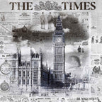 The Sunday Times - Original - SOLD by artist Mr Malcontent - Wyecliffe Galleries