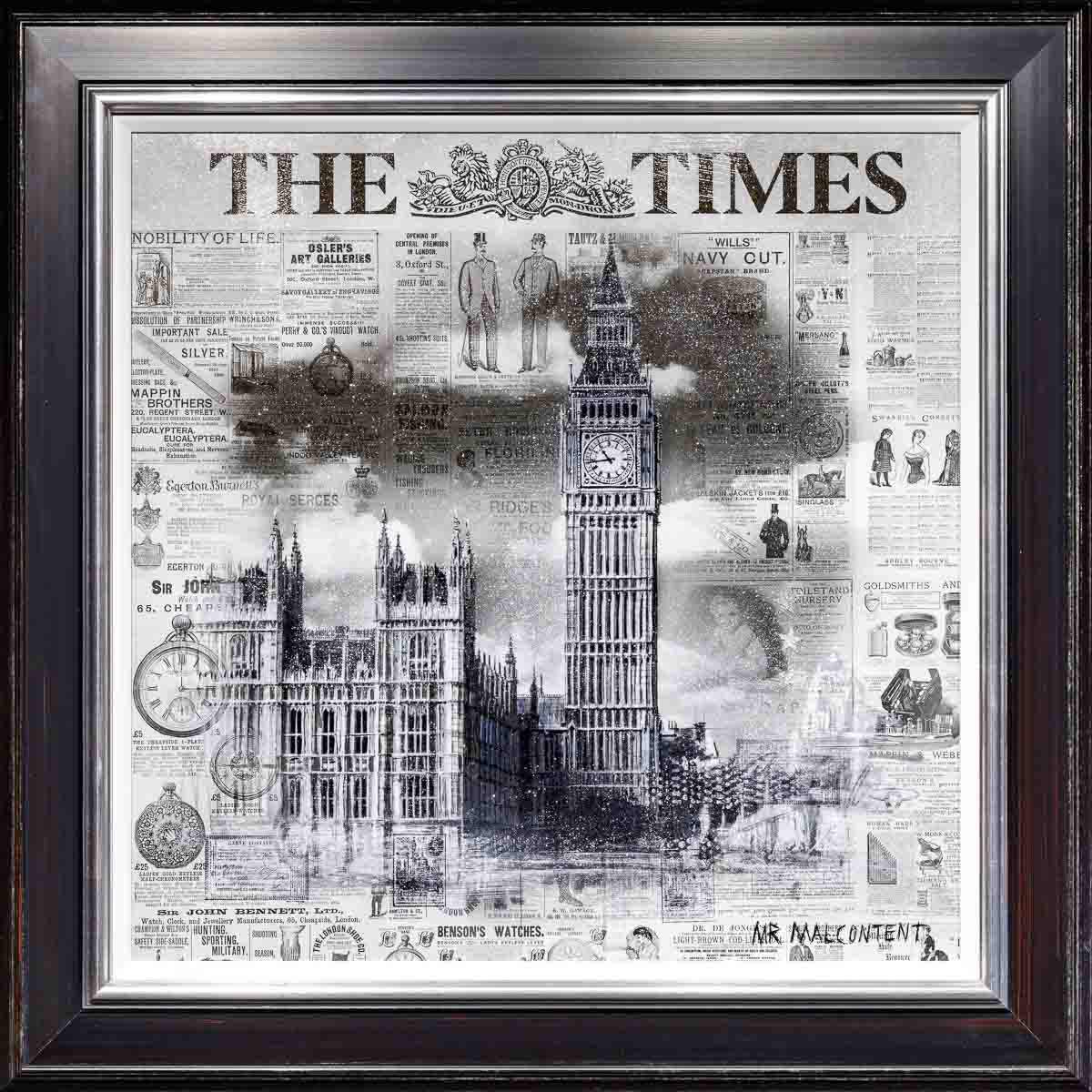 The Sunday Times - Original - SOLD by artist Mr Malcontent - Wyecliffe Galleries