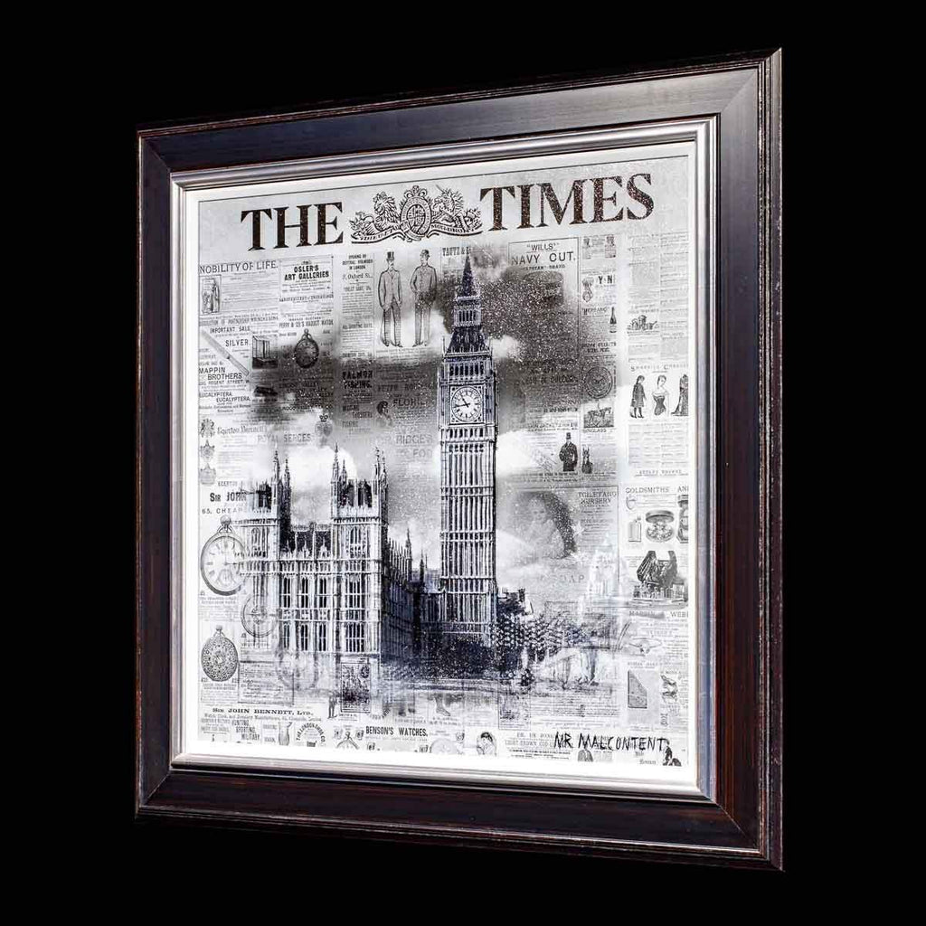 The Sunday Times - Original - SOLD by artist Mr Malcontent - Wyecliffe Galleries