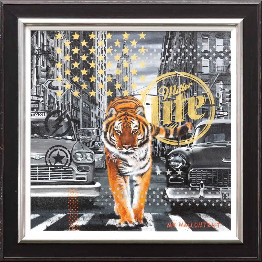 Tiger King - Original by artist Mr Malcontent - Wyecliffe Galleries