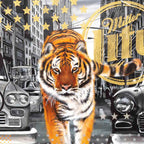 Tiger King - Original by artist Mr Malcontent - Wyecliffe Galleries