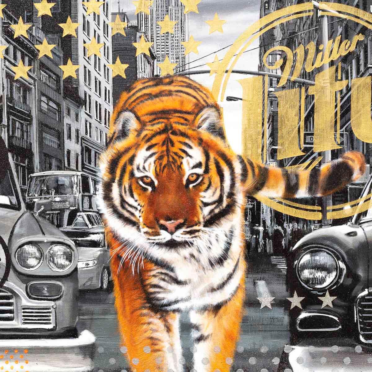 Tiger King - Original by artist Mr Malcontent - Wyecliffe Galleries