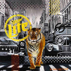 Tiger Prowl - Original - SOLD by artist Mr Malcontent - Wyecliffe Galleries