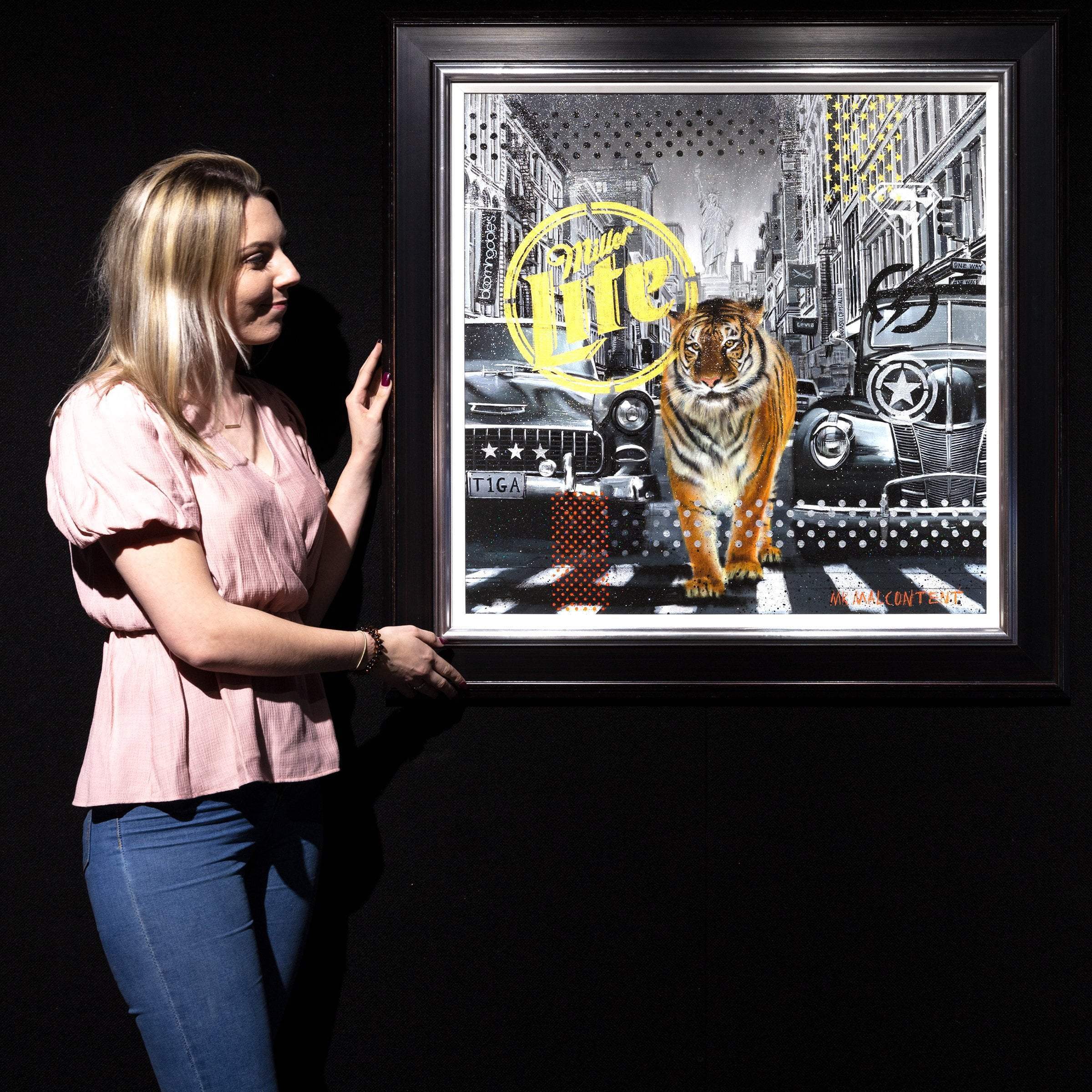 Tiger Prowl - Original - SOLD by artist Mr Malcontent - Wyecliffe Galleries