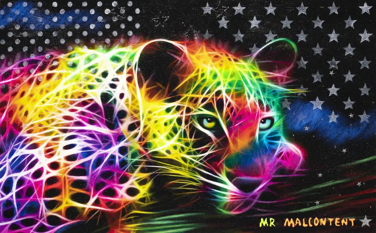 Tron - Original - SOLD by artist Mr Malcontent - Wyecliffe Galleries