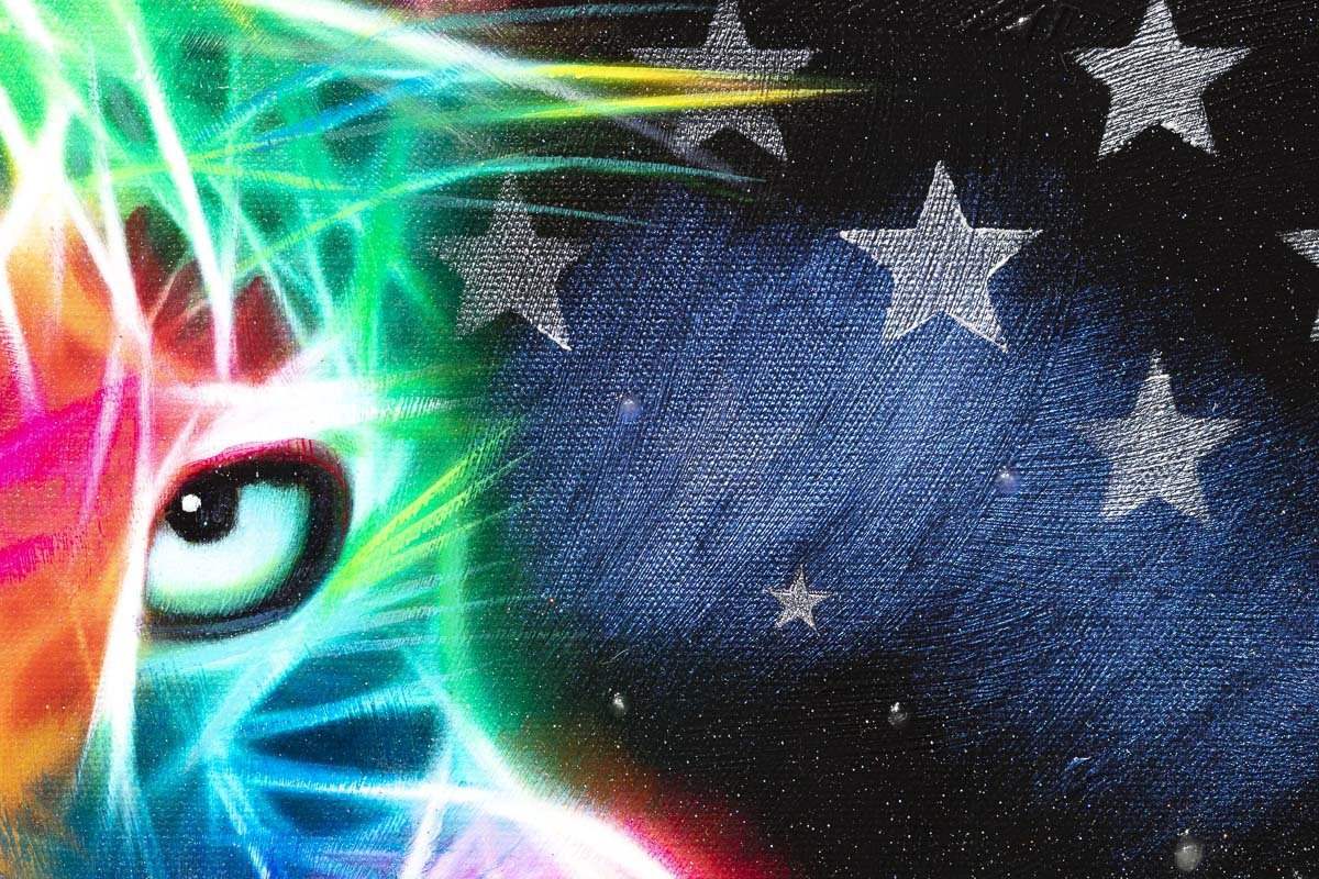 Tron - Original - SOLD by artist Mr Malcontent - Wyecliffe Galleries