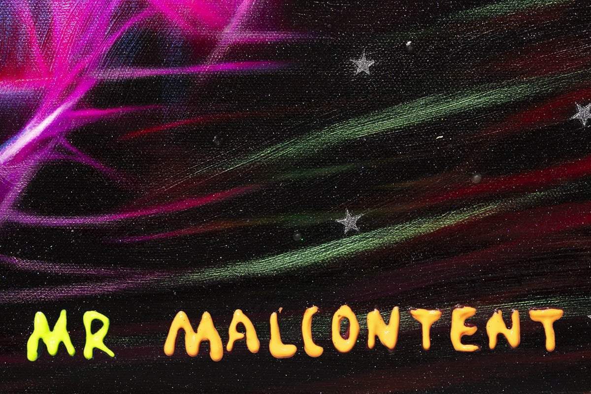 Tron - Original - SOLD Mr Malcontent Framed