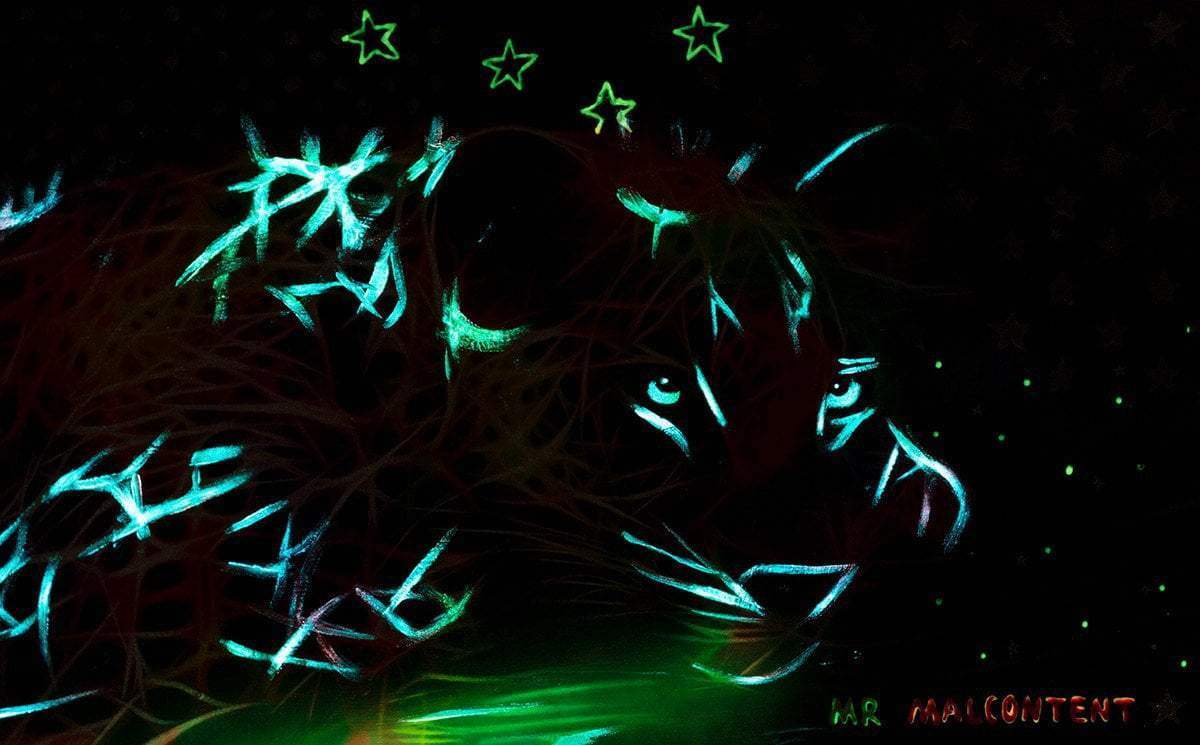 Tron - Original - SOLD by artist Mr Malcontent - Wyecliffe Galleries