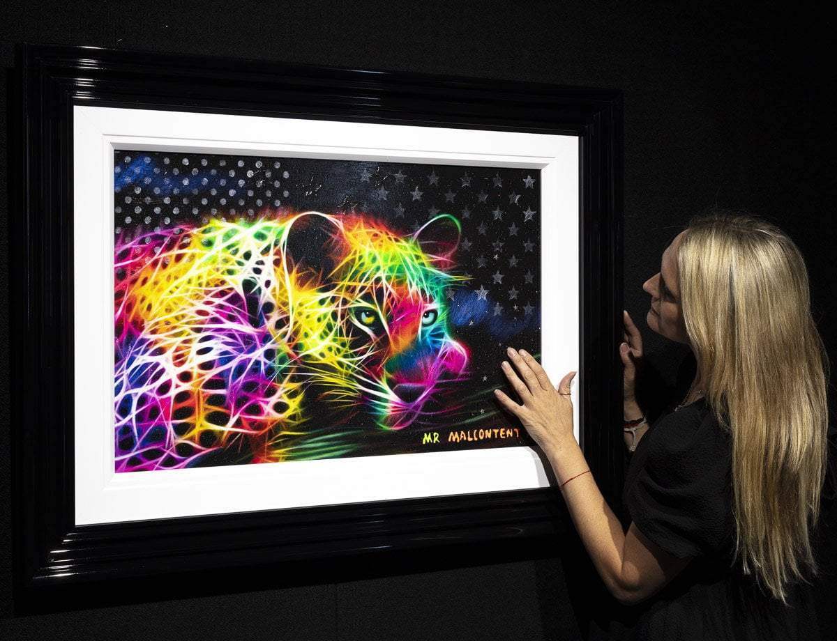 Tron - Original - SOLD by artist Mr Malcontent - Wyecliffe Galleries