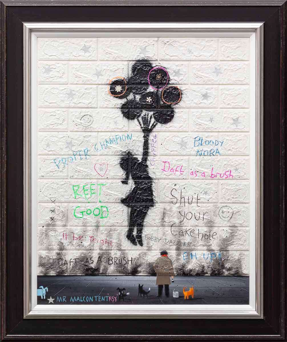 Uplifting - Original - SOLD by artist Mr Malcontent - Wyecliffe Galleries