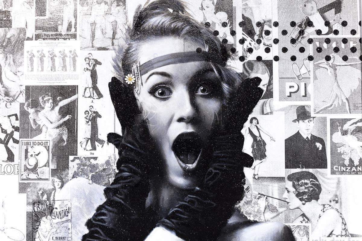 Welcome to the Party - Original - SOLD by artist Mr Malcontent - Wyecliffe Galleries