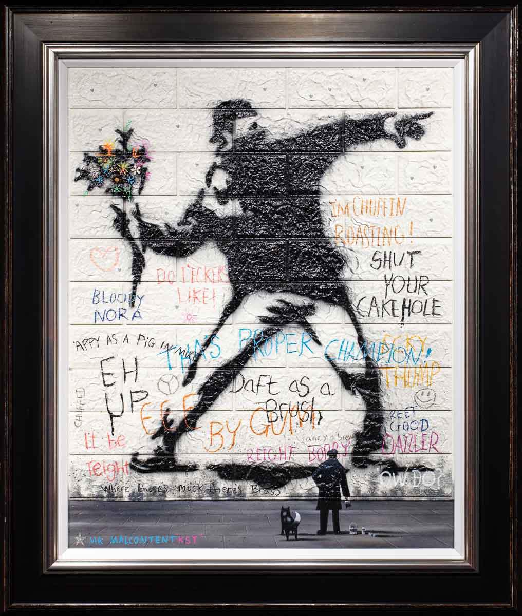 Wild Blooms - Original - SOLD by artist Mr Malcontent - Wyecliffe Galleries