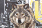 Wolf City - Original - SOLD by artist Mr Malcontent - Wyecliffe Galleries