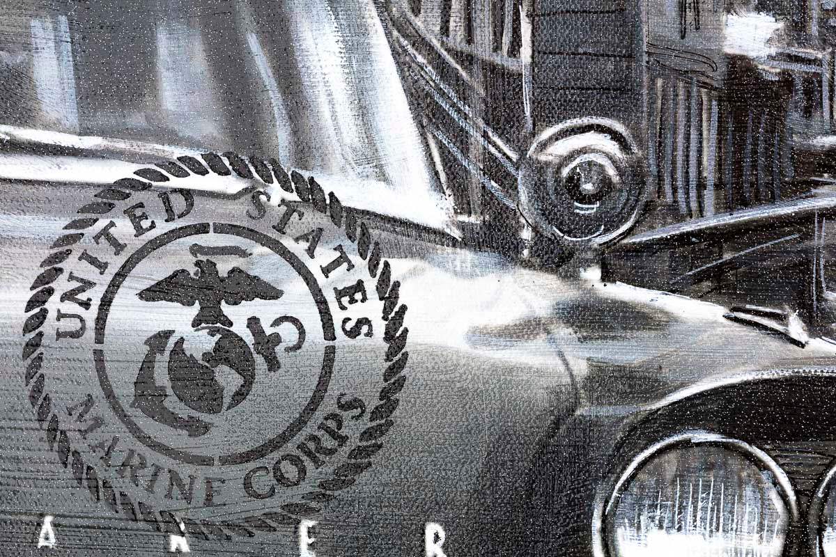 Wolf City - Original - SOLD by artist Mr Malcontent - Wyecliffe Galleries