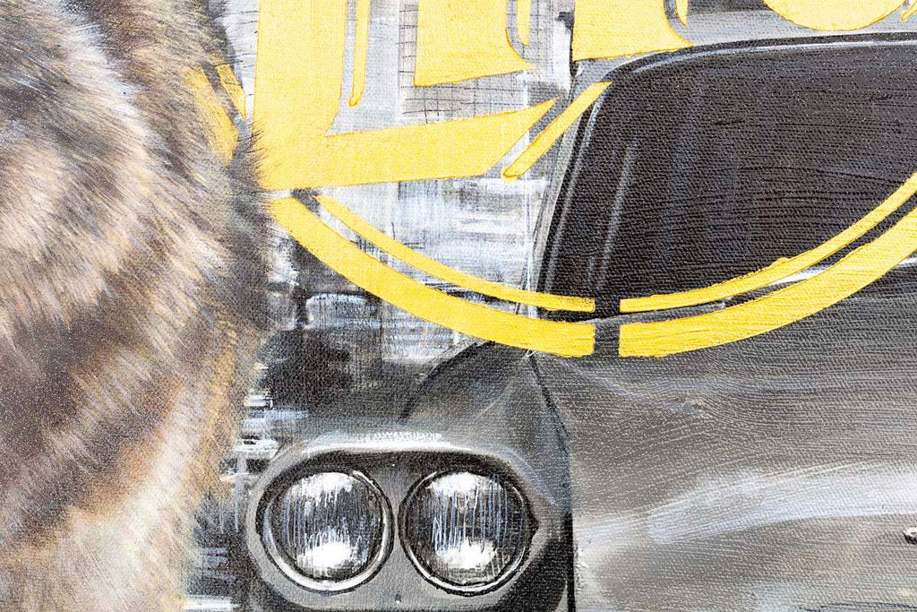 Wolf City - Original - SOLD by artist Mr Malcontent - Wyecliffe Galleries