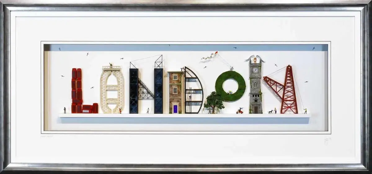 London Calling - SOLD by artist Nic Joly - Wyecliffe Galleries