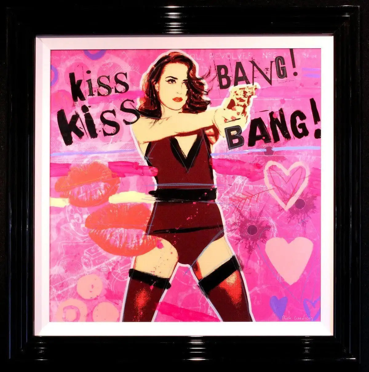 Kiss, Kiss, Bang, Bang - SOLD by artist Nick Goodwin - Wyecliffe Galleries