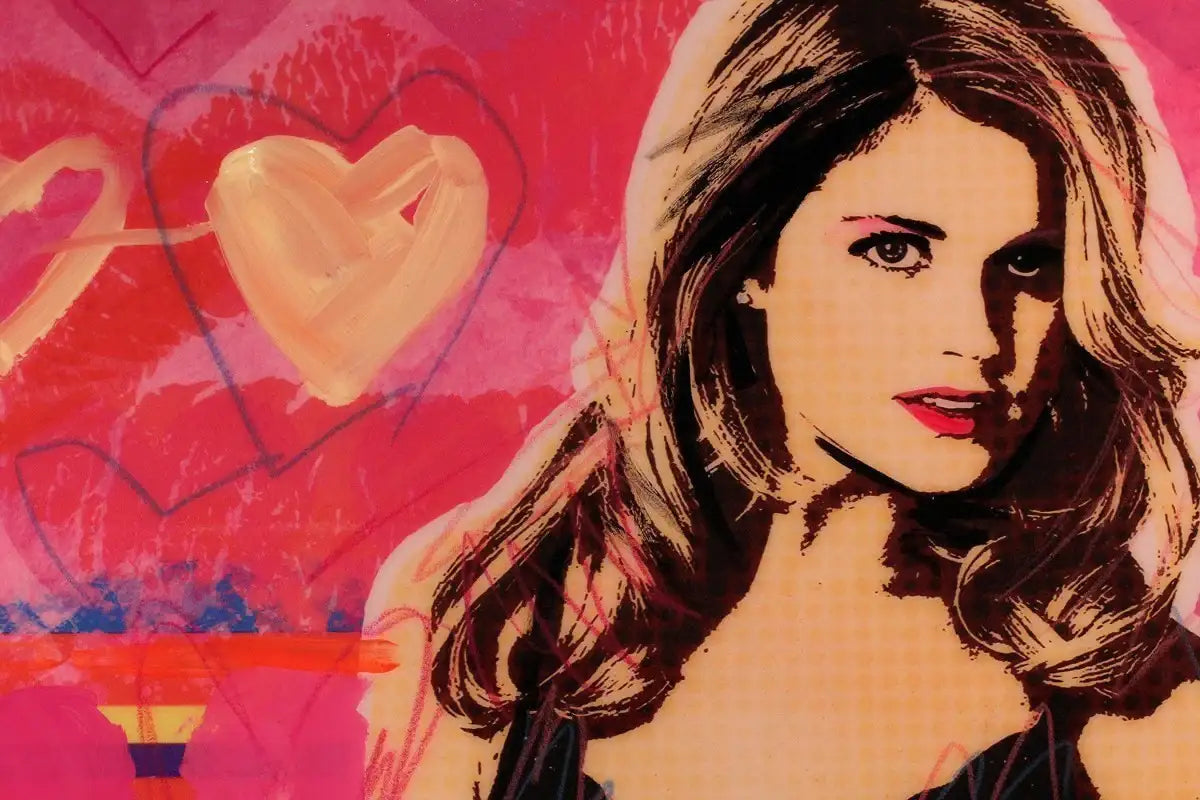 Lipstick Girl by artist Nick Goodwin - Wyecliffe Galleries