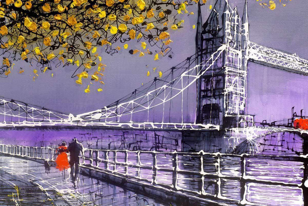 A London Icon - Original - SOLD by artist Nigel Cooke - Wyecliffe Galleries
