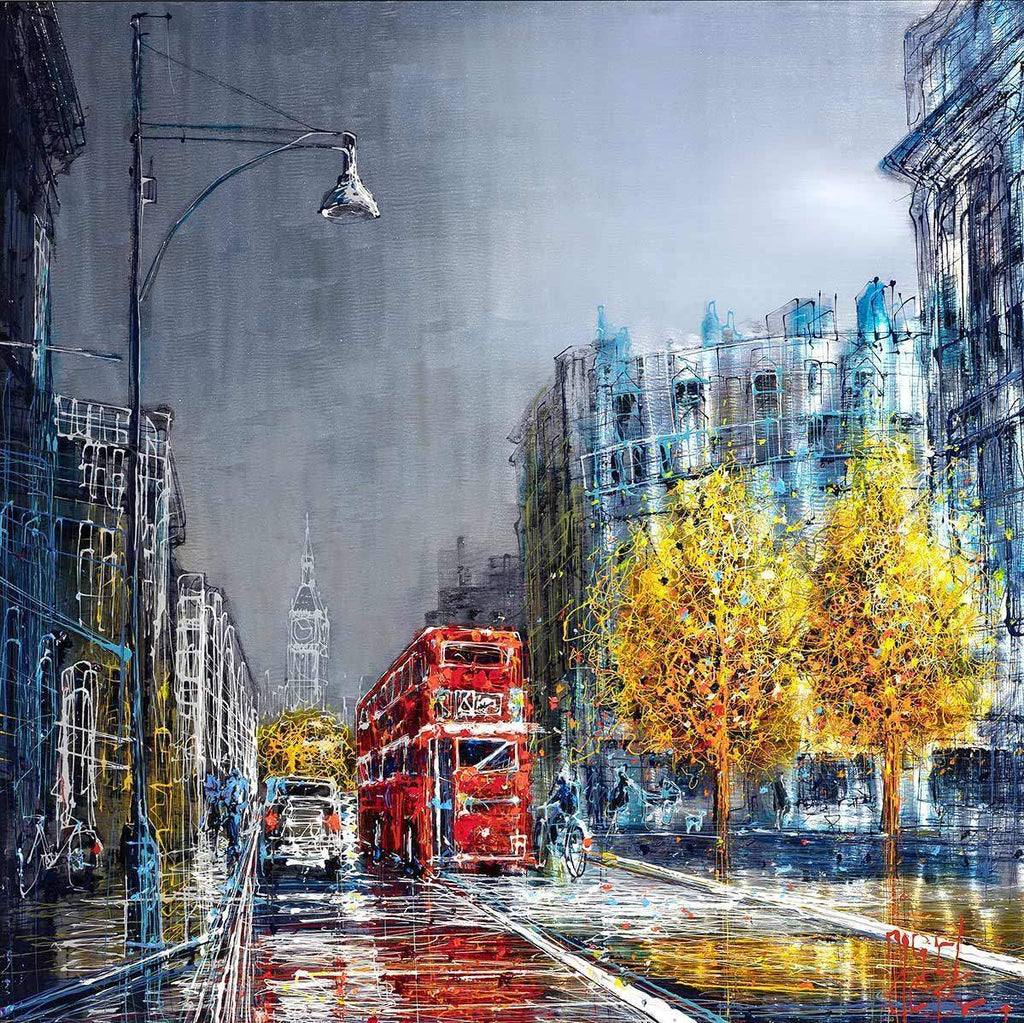 A Moment in London - Original - SOLD by artist Nigel Cooke - Wyecliffe Galleries